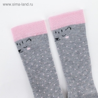 Гольфы Крошка Я &laquo;Котик&raquo; 10-12 см, цвет серый