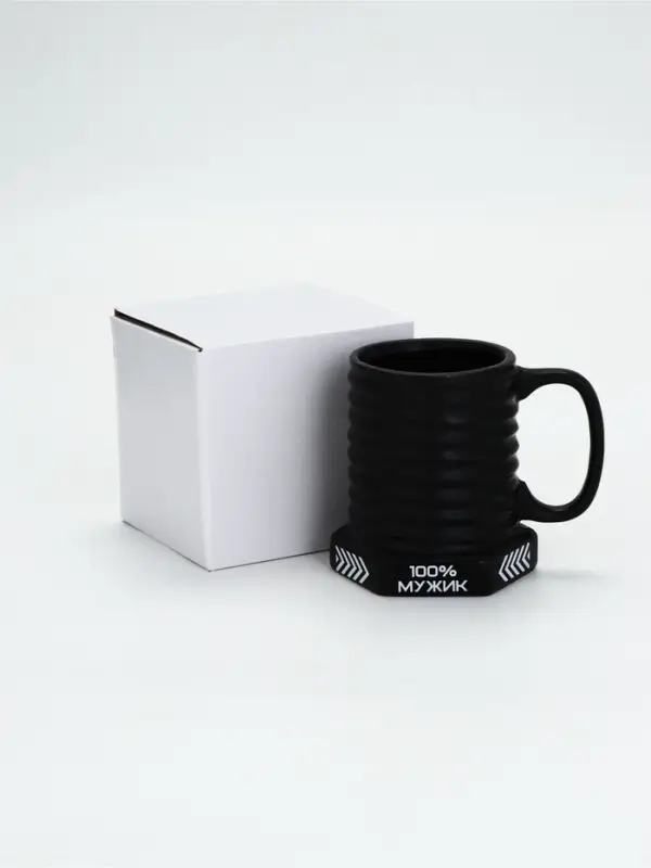УЦЕНКА Кружка керамическая &laquo;100% мужик&raquo;, 400 мл