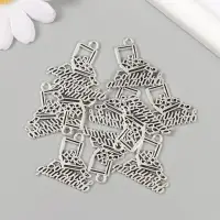 Металлический элемент, декоративная подвеска &laquo;Арт Узор. Богиня финансов: чемодан с деньгами&raquo;, 2.4&times;2.5 см