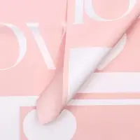 Пленка флористическая, &laquo;Моя любовь&raquo; 65 мкм, розовая 58&times;58 см