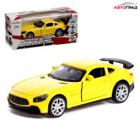 Машина металлическая &laquo;ГиперКар&raquo;, 1:32, инерция, открываются двери, цвет жёлтый
