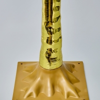 Светодиодное дерево &laquo;Неоновые цветы&raquo; 1.5 м, 80 LED, постоянное свечение, 220 В, свечение тёплое белое