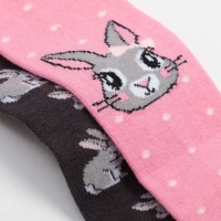 Набор колготок Крошка Я «Зайчик», рост 68-74 см, цвет серый/розовый Набор колготок Крошка Я «Зайчик», рост 68-74 см, цвет серый/розовый