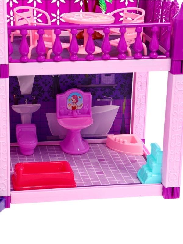 Кукольный дом &laquo;Тёмный домик&raquo;, 2 куклы, мебель, аксессуары