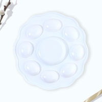 Пасхальная подставка на 8 яиц и кулич &laquo;Цыплята в цветах&raquo; на пасху, 24 х 25 см.