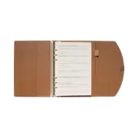 Органайзер на кольцах, A5, с клапаном, 80л, линия, к/зам, Розовый