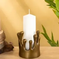 Подсвечник "Огар" 9х9х11 см, алюминий