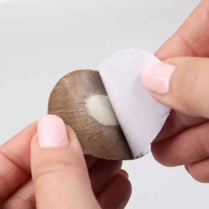 Пяткоудерживатели для обуви, на клеевой основе, дышащие, 10&times;4 см, пара, бежевые