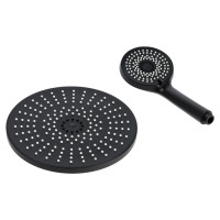 Набор леек для душа ZEIN Z3558, верхняя на шарнире d=22 cм, ручная 5 режимов d=12 cм, черная Набор леек для душа ZEIN Z3558, верхняя на шарнире d=22 cм, ручная 5 режимов d=12 cм, черная