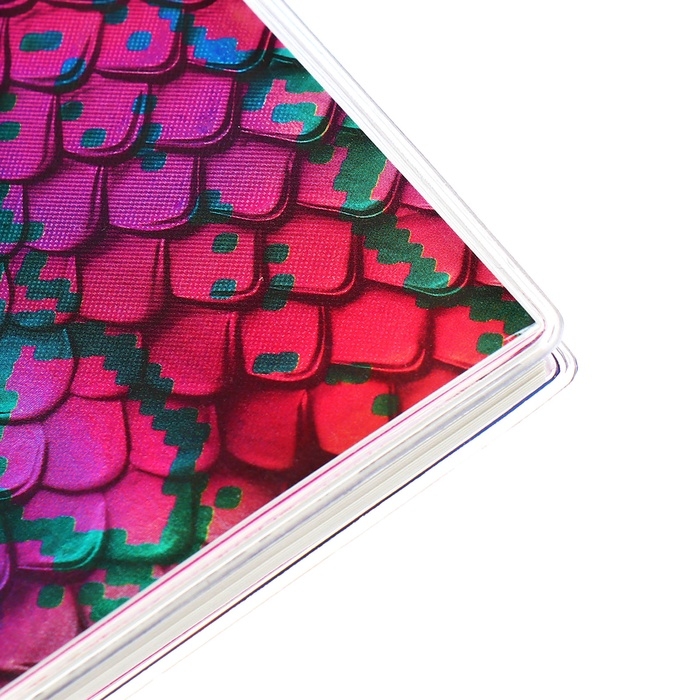 Еженедельник датир 2025г 180х127мм мягк обл ПВХ 64л ESCALADA ЗМЕЯ МАЛИНОВАЯ, кр бл 70 г/м&sup2;