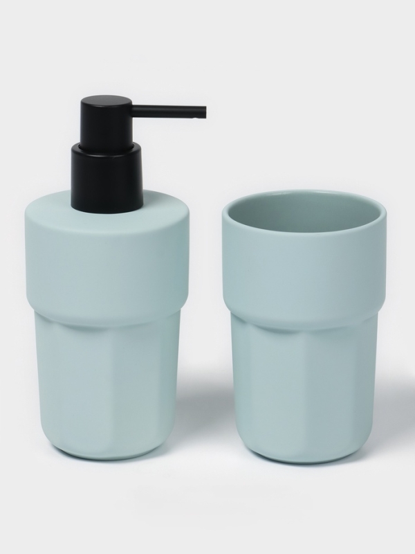 Набор для ванной "Modern" 3 предмета (дозатор для мыла, стакан, мыльница)