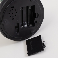 Светильник колба &laquo;Дед мороз и пряничный домик&raquo; 1,5Вт, LED, 3xAAA, черный USB 11х11х21см