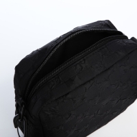 Сумка молодёжная на молнии, цвет чёрный