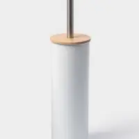 Ёршик для унитаза SAVANNA BAMBOO, 9.5&times;38 см, белый