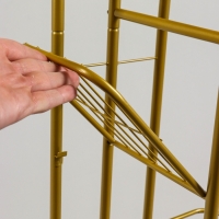 Подставка для цветов Greengo, 8 полок, 43 &times; 22 &times; 141 см, напольная, металл, цвет золотой