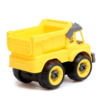 Конструктор винтовой &laquo;Строительный транспорт&raquo;, набор 2 штуки, с отвёрткой, 59 деталей