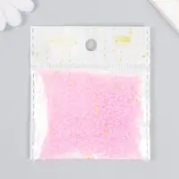 Бисер круглый размер 12/0 "Легкий розовый" 20 гр