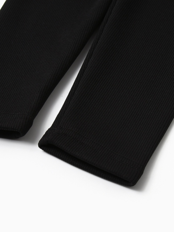 Леггинсы для девочки на флисе Collorista, цвет чёрный, рост 116 см