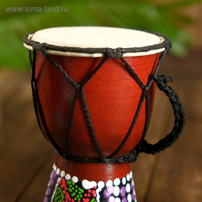 Сувенирный музыкальный инструмент "Барабан Джембе" 15х9,5х9,5 см МИКС