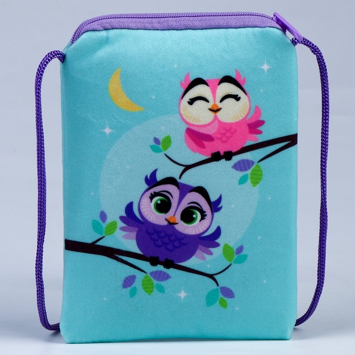 Сумка детская плюшевая Сумка детская плюшевая "Совушки" плоская