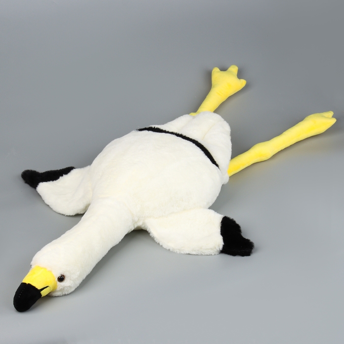 Мягкая игрушка &laquo;Фламинго&raquo; с пледом, 95 см, цвет белый