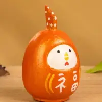 Деревянная кукла кокеши "Цыпленок" цв. красный, 6х6х9 см