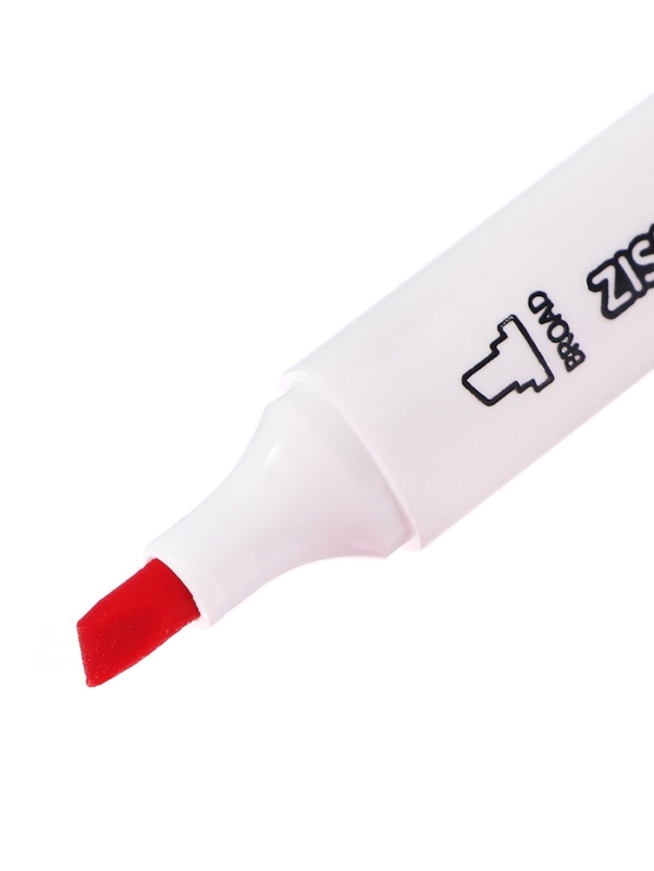 Набор маркеров 24 цвета в пластиковом тубусе, двусторонние