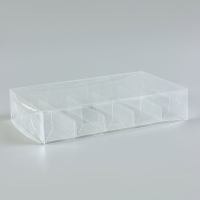 Коробка под 5 эклеров из PVC, 25 х 15 х 5 см