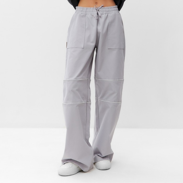 Брюки-карго женские с молниями MIST Base, р. XL, серый Брюки-карго женские с молниями MIST Base, р. XL, серый