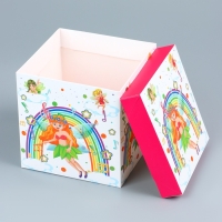 Коробка подарочная самосборная &laquo;Детская&raquo; Фея 15&times;15&times;15 см