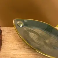 Подставка под благовония "Длинный лист" керамика, цв. зелёный, 17х7х1,5 см