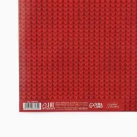 Упаковочная бумага глянцевая двухсторонняя &laquo;Уютный Новый год&raquo;, 70&times;100 см