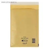 Крафт-конверт с воздушно-пузырьковой плёнкой Mail Lite, 18х26 см, Gold