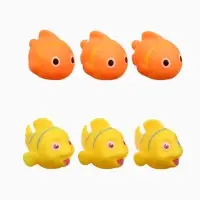 Новогодний набор игрушек для ванны, 6 шт, с пищалкой, Крошка Я