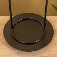 Подсвечник со стеклом "Гейт" алюминий 18х18х29 см