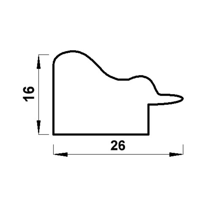 Фоторамка пластик "МИРАМ" 15х21 см, 642968-6, белый (пластиковый экран)