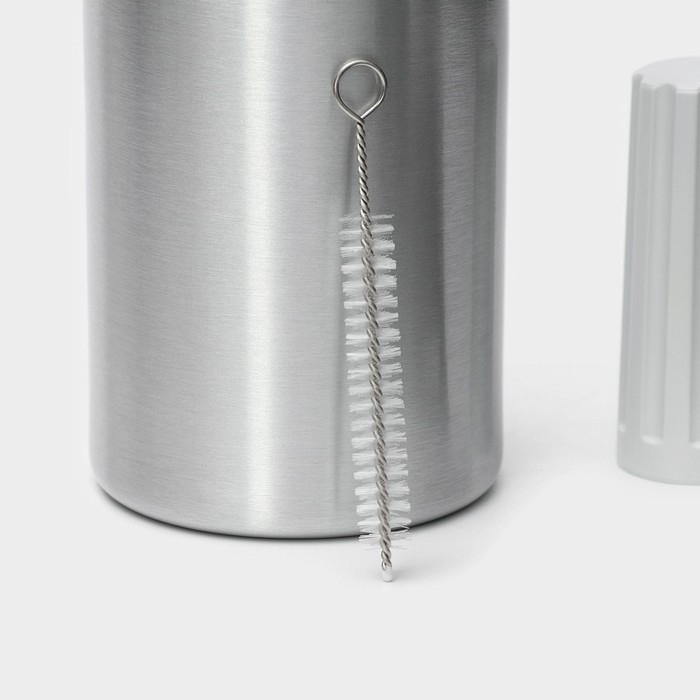 Кремер - сифон для взбивания сливок KONFINETTA, 1 л, 3 насадки, алюминий, серебристый