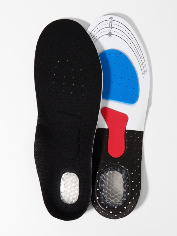 Стельки для обуви, универсальные, спортивные, дышащие, р-р RU до 41 (р-р Пр-ля до 40), 26,5 см, пара, цвет чёрный