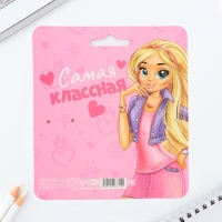 Подарочный набор, блокнот и фигурная ручка &laquo;Юная модница&raquo;