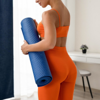 Коврик для йоги Sangh, 173&times;61&times;0,6 см, цвет синий