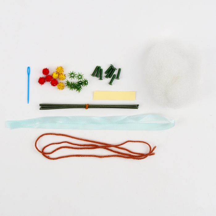 Набор для творчества. Букет из фетра в горшочке &laquo;Фиолетовые цветочки&raquo;