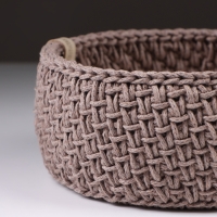 Корзинка "Малышка", 16 х 7,5 см, кофейный, хлопок Корзинка "Малышка", 16 х 7,5 см, кофейный, хлопок