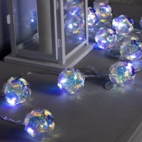 Гирлянда «Нить» 4.5 м с насадками «Цветочные шары», IP20, прозрачная нить, 15 LED, свечение белое, 220 В Гирлянда «Нить» 4.5 м с насадками «Цветочные шары», IP20, прозрачная нить, 15 LED, свечение белое, 220 В