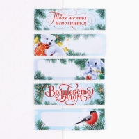 Новый год. Стикеры-закладки &laquo;Чудес в Новом году. Дарю тепло&raquo;, 5 шт, 30 л