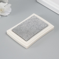 Штемпельная подушка "Серебряная" 7,7х5,2х1,8 см Штемпельная подушка "Серебряная" 7,7х5,2х1,8 см