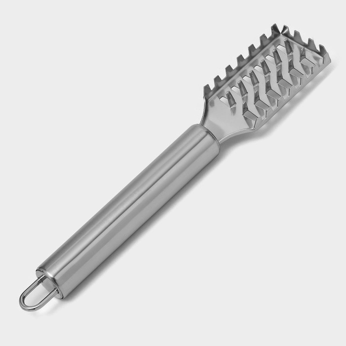 Рыбочистка Доляна &laquo;Металлик&raquo;, 20 см, цвет серебристый