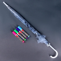 Зонт раскраска &laquo;Единорожки&raquo; + маркеры