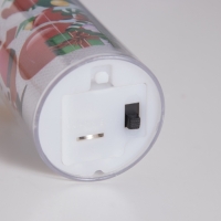 Светильник "Свеча" дед мороз с подарками 3хLR1130 3,7х3,7х12см Светильник "Свеча" дед мороз с подарками 3хLR1130 3,7х3,7х12см