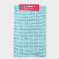 Коврик для дома Доляна &laquo;Букли&raquo;, 50&times;80 см, цвет голубой