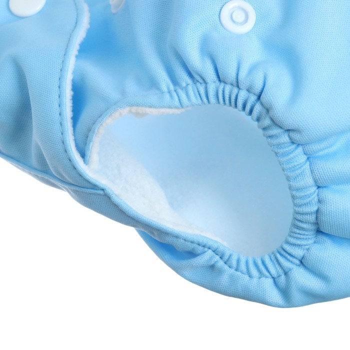 Многоразовый подгузник, 3-15 кг, цвет голубой, Крошка Я Многоразовый подгузник, 3-15 кг, цвет голубой, Крошка Я